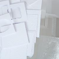 Kanban Ultra White Embossed Aperture Cards and Envelopes Collection with FREE Kanban All Silver Metallic Card Assortment 402862