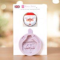 Karen Davies Christmas Cupcake Topper - Santa Cupcake by Alice 358786
