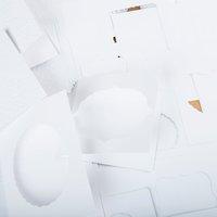 Kanban Ultra White Embossed Aperture Cards and Envelopes Collection 399956