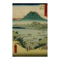 Kanbara by Night, 1855 By Utagaw...