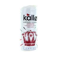 kallo organic fairtrade rice cakes no added salt