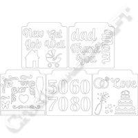 Kanban Crafty Windows Stencil Set 387875