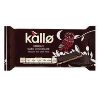 Kallo 90g Gluten-free Rice Cake Thins Belgian Dark Chocolate A07900