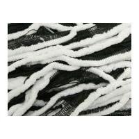 katia gala chenille scarf knitting yarn 605 blackwhite