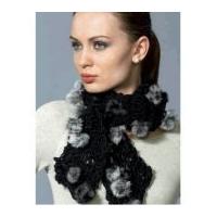 Katia Evita Merino Scarf Knitting Yarn Black/Beige