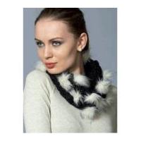 Katia Evita Merino Scarf Knitting Yarn Black/Cream