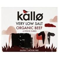 Kallo Organic Low Salt Beef Stock Cube 48g