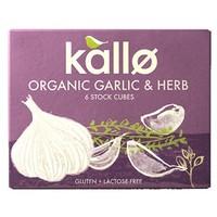 Kallo Organic Garlic &amp; Herb Stock Cubes 66g