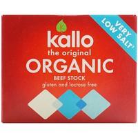 Kallo Organic Very Low Salt Beef Stock Cubes (51g)