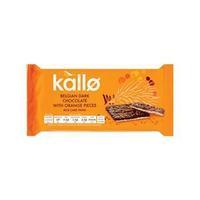 kallo 90g gluten free rice cake thins belgian dark chocolate and orang ...
