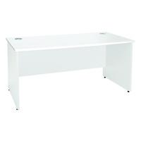 Kaleidoscope Panel End Rectangular Desk White 160cm Self Assembly Required