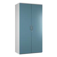 kaleidoscope 2 door tall storage unit light blue professional assembly ...
