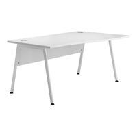 Kaleidoscope A Frame Wave Desk Right Hand White Leg 160cm Professional Assembly Included