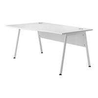 Kaleidoscope A Frame Wave Desk Left Hand White Leg 160cm Professional Assembly Included