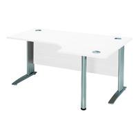 Kaleidoscope Cantilever Premium Radial Workstation Desk Right Hand Professional Assembly Included