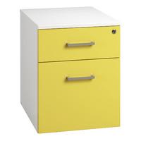 kaleidoscope 2 drawer low mobile pedestal yellow self assembly require ...