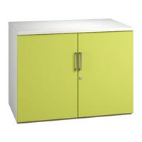 kaleidoscope 2 door low storage unit green self assembly required