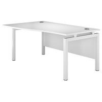 Kaleidoscope Bench Wave Desk White White Leg Left Hand 120cm Professional Assembly Included