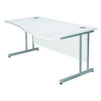 kaleidoscope cantilever wave desk right hand 160cm professional assemb ...