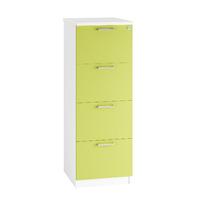 Kaleidoscope 4 Draw Filing Cabinet Green Self Assembly Required