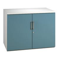 Kaleidoscope 2 Door Low Storage Unit Light Blue Professional Assembly Included