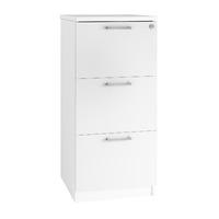 kaleidoscope 3 draw filing cabinet white professional assembly include ...