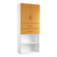 kaleidoscope 2 door 2 drawer combination cupboard orange professional  ...
