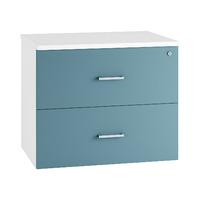 Kaleidoscope 2 Draw Side Filing Cabinet Light Blue Professional Assembly Included