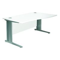 kaleidoscope cantilever deluxe wave desk right hand 160cm self assembl ...