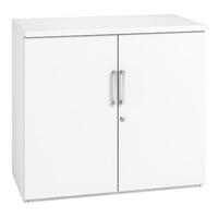 kaleidoscope 2 door low storage unit white professional assembly inclu ...