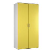 kaleidoscope 2 door tall storage unit yellow self assembly required