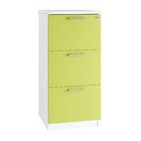 Kaleidoscope 3 Draw Filing Cabinet Green Self Assembly Required