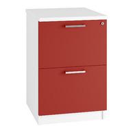 Kaleidoscope 2 Draw Filing Cabinet Red Self Assembly Required