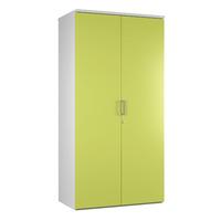 kaleidoscope 2 door tall storage unit green professional assembly incl ...