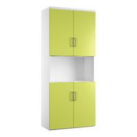 kaleidoscope 4 door combination cupboard green self assembly required