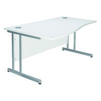 kaleidoscope cantilever wave desk left hand 160cm self assembly requir ...