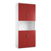 kaleidoscope 4 door combination cupboard red self assembly required