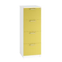 kaleidoscope 4 draw filing cabinet yellow self assembly required