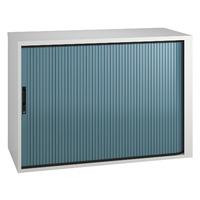 Kaleidoscope Low Tambour Storage Unit Light Blue Professional Assembly Included