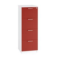 kaleidoscope 4 draw filing cabinet red self assembly required