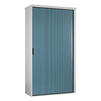 Kaleidoscope Tall Tambour Storage Unit Light Blue Professional Assembly Included