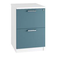 Kaleidoscope 2 Draw Filing Cabinet Light Blue Professional Assembly Included