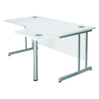 Kaleidoscope Cantilever Radial Workstation Desk Right Hand Professional Assembly Included