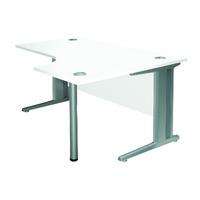 Kaleidoscope Cantilever Deluxe Radial Workstation Desk Right Hand Professional Assembly Included