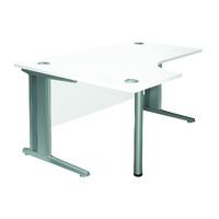 Kaleidoscope Cantilever Deluxe Radial Workstation Desk Left Hand Professional Assembly Included