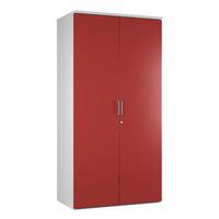 kaleidoscope 2 door tall storage unit red self assembly required