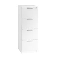 Kaleidoscope 4 Draw Filing Cabinet White Self Assembly Required