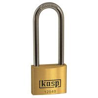 kasp k12540l63d premium brass padlock 40x63mm long shackle