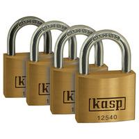 Kasp K12540D4 Premium Brass Padlock - 40mm - Quad