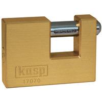 kasp k17070d brass shutter lock 70mm